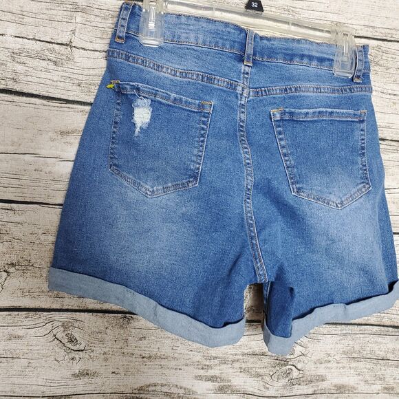 Jeans Jeans Ripped Denim Shorts Size Medium - Picture 3 of 6